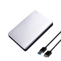 6Gbps Portable USB 3.0 Externe 2.5inch SATA HDD SSD Festplattenlaufwerk Box-Silber
