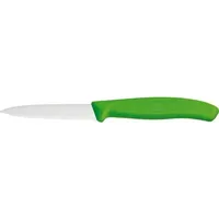 Nóż do obierania VICTORINOX, szpiczasty, długość ostrza: 80 mm, zielony