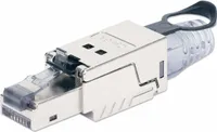 INTELLINET CAT6a 10G RJ45-Feldstecker STP m. Lasche