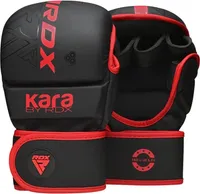 RDX Sports F6 Kara MMA Grappling Gloves - Rot - S/M