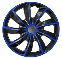 J&J Automotive | Puklice Quad 15" Modrá a Čierna 4ks