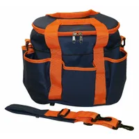 Putztasche 27x22x22cm d.blau/orange