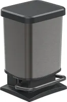 Rotho Abfalleimer 20L Paso - Treteimer Geruchsdicht - Abfallbehälter 29,3 x 26,6 x 45,7 cm - Mülleimer mit Softclose - Tretabfalleimer