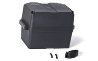 Batteriebox bis 100 Amp mit Deckel aus schwarzem Kunststoff