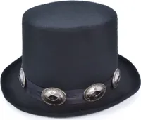 Bristol Novelty - Rocker Style Zylinder für Herren/Damen BN2838 (Einheitsgröße) (Schwarz)