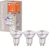 Ledvance Smart WIFI LED-Lampe dimmbar PAR16/PAR51 GU10/5W (32W ) matt 350 lm 2700- 6500 K RGBW 3 Stück