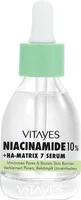 Vitayes b!right 10% Niacinamide & Hyaluronsäure Serum - Porenverfeinerung, Stärkung der Hautbarriere, Feuchtigkeitsspendend, Anti-Aging