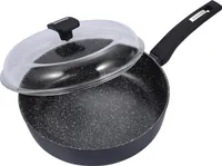 Schäfer Ø 28cm Schmorpfanne Bratpfanne mit Deckel  "Marble Black" Pfanne 12341