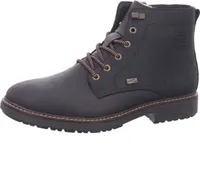 Rieker Schnürstiefel - Braun Leder Größe: 40 Normal