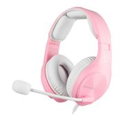 SADES A2 pink Gaming Headset, pink, 3,5 mm Klinke, kabelgebunden, Stereo, Over Ear, PC, PS4, Nintendo Switch