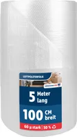 Luftpolsterfolie 100 cm x 5 m extra stark 60 my