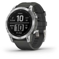 fenix 7 Silber, 47mm, mit graphitfarbenem Armband Smartwatch