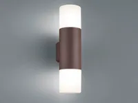 Trio Leuchten Außen-Wandleuchte Hoosic rostfarbig weiß Up- & Downlight