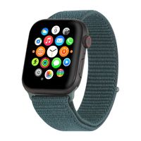 Nylon Armband für Apple Watch Ultra mit 49mm in Grün verstellbares elastisches Stoff Sport Band, passend für iWatch