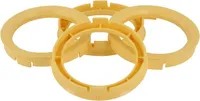zentrierringe 63,3 -> 54,1 mm Kunststoff gelb 4 Stück