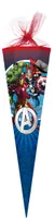 Nestler Schultüte 85 cm 6-eckig Tüll/Textilborte Marvel Avengers