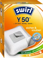 swirl Staubsaugerbeutel Y 50 mit MicroporPlus Filter 4 Staubsaugerbeutel