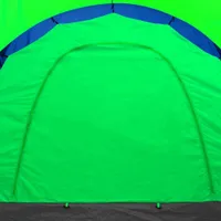 vidaXL Campingzelt 9 Personen Stoff Blau/Grün