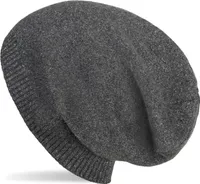 styleBREAKER Feinstrick Beanie Mütze mit Glitzerfaden, Slouch Longbeanie, Damen 04024142