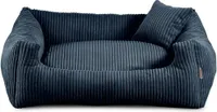 Hundebett Soft Stripe - viele Farben und Größen (L - 90x75, Dunkelblau)