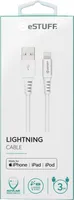 eSTUFF Lightning kábel MFI 3 m Whit (ES601304)