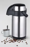 Michelino 5L Thermoskanne Doppelwandig Getränkespender Isolierkanne Kanne Kaffee Tee Teekanne