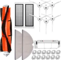 Sillar Příslušenství pro robotický vysavač Xiaomi, náhradní díly pro Xiaomi Roborock S55 S50 S51 S5 S6, hlavní kartáč, boční kartáč, filtr, utěrka, jádro filtru, čisticí nástroj, kryt hlavního kartáče