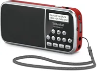 TechniSat TECHNIRADIO RDR DAB+ Mono Radio mit Taschenlampenfunktion Rot