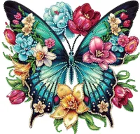 Kreativset 5d Diamond Painting Set, Schmetterling Diamant Malerei