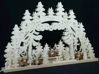 Svíčkový oblouk s losem a osvětlením ŠxVxH 70x45x7cm NOVINKA