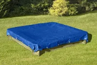 Sandkasten Plane Abdeckung Schutzhülle Abdeckplane mit Schnur für Sandkasten : 180 x 180 cm Sandkasten Größe: 180 x 180 cm