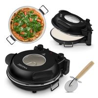 Elektrická pánev na pizzu Zeegma Pizza Chef 1200 W, 400 °C černá