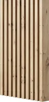 MEBANO. 5 Stück Holzstruktur Lamellen aus MDF, Wandpaneele 240 x 3 x 8 cm, Eiche Artisan, Freistehende Lamellenwand, Holzdeko Wand Wohnzimmer, Trennwand, Raumteiler
