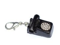 Telefon Charm Zipper Pull Anhänger Bettelanhänger Miniblings Phone Wählscheibe