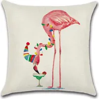 By Javy - Povlak na polštář Flamingo - Abaia - By Javy - Povlak na polštář 45x45 - Povlak na polštář - Dekorační polštáře