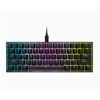 Corsair K65 RGB MINI 60% Mechanische Gaming-Tastatur, RGB-LED-Licht, NA, Kabelgebunden, Schwarz