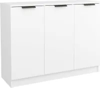 vidaXL Příborník bílý 90,5x30x70 cm odvozený výrobek ze dřeva