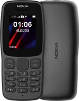 Nokia 106 Mobiltelefon Dual SIM Display 1.8" Schwarz - Speicher 2000 Kontakte Langlebigkeit