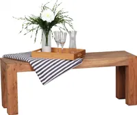 Jedálenská lavica mumbai masívna akácia 120 x 45 x 35 cm drevená lavica prírodný produkt kuchynská lavica vo vidieckom štýle | Wohnling