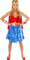 Kostým Wonder Woman - "Deluxe" - dámský BN5788 (M) (červená/modrá/zlatá)