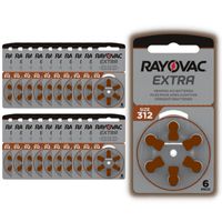 Hörgeräte-Batterien Rayovac 312, 20 Einsätze