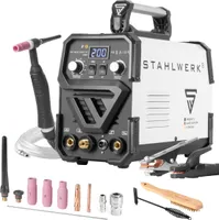 STAHLWERK Schweißgerät DC WIG 200 ST IGBT mit 200 Ampere und MMA E-Hand