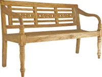Garden Pleasure Gartenbank Moyo 960369 braun Holz 150,0 cm