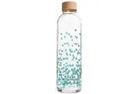 Carry Trinkflasche 0,7l Pure Happiness, klar/türkis