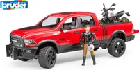 Bruder Terénní auto RAM s motocyklem