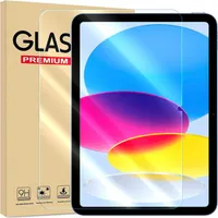 Panzer Folie für Apple iPad 10 (2022) Echt Glas Displayschutzfolie Transparent Glasfolie 9H Härtegrad Schutzglasfolie