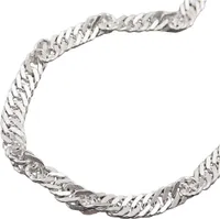 Kette 3,3mm Singapurkette diamantiert Silber 925 50cm