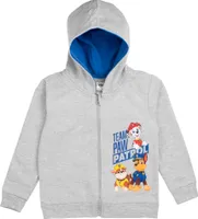 Paw Patrol Kapuzenpullover für Jungen mit Reißverschluss -Team Paw Patrol - Hoodie Sweatjacke Grau 98-104