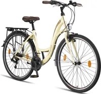 Licorne Bike Stella Premium City Bike 20,24,26 und 28 Zoll Fahrrad für Mädchen Herren und Damen 21 Gang (6 Gang bei 20 Zoll) Holland Citybike