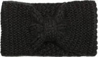 styleBREAKER Damen Strick Stirnband mit Schleife, Reiskorn Strick-Muster, Winter Haarband, Headband 04026006